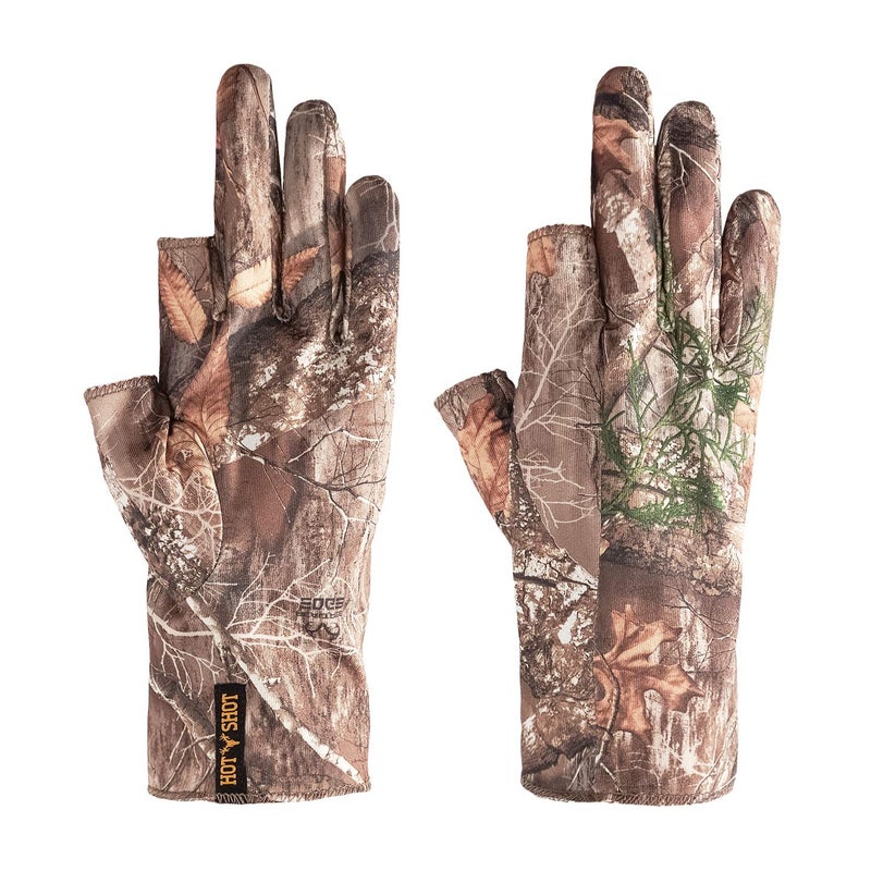 Hot Shot Men's Copperhead Stretch Three Finger Glove â€“ Outdoor Hunting Gloves - Image 1